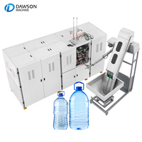 Machine de soufflage PET automatique 1500BPH à utilisation facile, ligne de production de bouteilles d'eau de 3 et 4 gallons pour la production de bouteilles d'eau