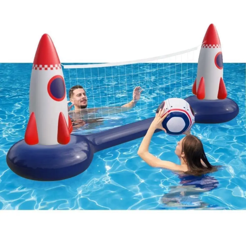 Надувной бассейн, плавающий набор, волейбольная сеть с баскетбольными кольцами и мячиками, плавающая игрушка для детей и взрослых