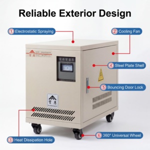Transformador de Instrumentación Trifásico Aislado de Alta Eficiencia y Bajo Costo con Bobinas de Cobre para Electrónica de Potencia - Product Image 3