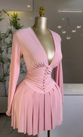Expédition Rapide C250821 Robe Mini Élégante Femme Luxe Dos Nu Bodycon Robe Femme 2026