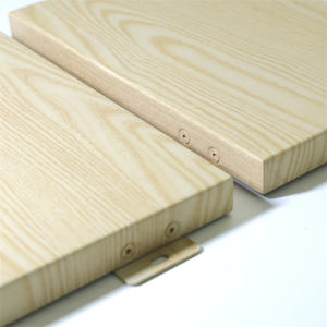 Material de construcción ignífugo de <span class=keywords><strong>madera</strong></span> imitada, decoración de pared 3D, paneles de revestimiento de <span class=keywords><strong>aluminio</strong></span> - Product Image 4