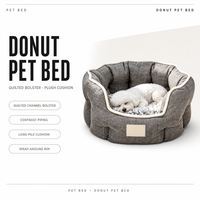 Coussin rond pour animaux de compagnie, nid douillet pour chat et chien, coussin en peluche doux, lavable, lit de couchage pour petits animaux