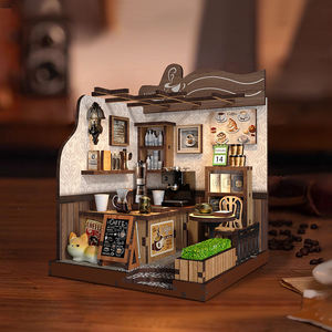 Kit de maison miniature DIY pour café, dropshipping, avec MOQ=1 - Ensemble complet de maison miniature pour l'artisanat et l'exposition - Product Image 4