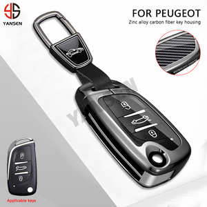 <span class=keywords><strong>Coque</strong></span> <span class=keywords><strong>de</strong></span> clé <span class=keywords><strong>de</strong></span> luxe en alliage <span class=keywords><strong>de</strong></span> zinc et fibre <span class=keywords><strong>de</strong></span> carbone pour Citroën C1 C2 C3 C4 C5 <span class=keywords><strong>Xsara</strong></span> <span class=keywords><strong>Picasso</strong></span> Peugeot 306 407 807 DS3 DS4 DS5 - Product Image 2
