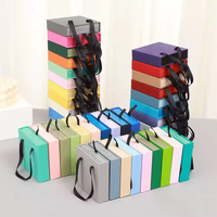 Boîte à bijoux flottante personnalisée avec tiroir en film PE, boîte cadeau en papier pour l'emballage de bagues, pièces de monnaie, pendentifs et pierres précieuses