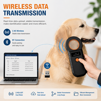 Escáner RFID Portátil de 134.2KHz para Microchip de Mascotas y Etiqueta de Oreja de Ganado ISO11784/85