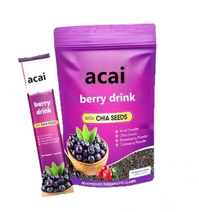 Bebida en Polvo de Acai Berry con Semillas de Chía, Fresa y Arándano para Energía Natural e Hidratación de la Piel - Product Image 1