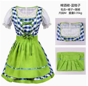 Nouvelle Robe Dirndl de l'Oktoberfest de Bavière, Tenue de Serveuse Allemande, Robe de Fille de la Bière avec Tablier, Déguisement de Cosplay pour Fête d'Halloween - Product Image 4