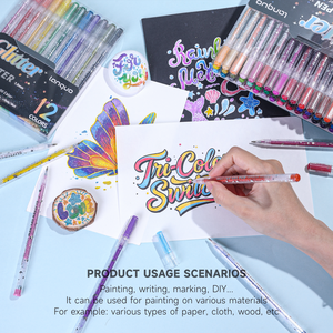 Penna Gel Languo 96 Colori con Inchiostro Glitterato 1.0mm - Product Image 6
