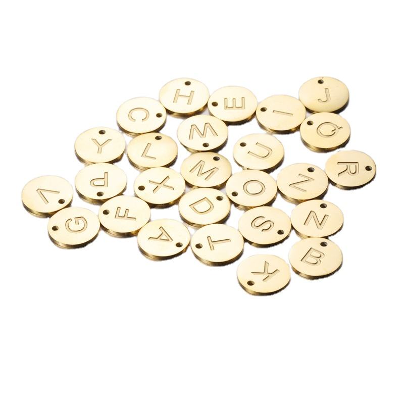 Fine Gold Plated Letter Beads Perfect for Jewelry Making