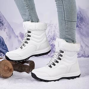 Nuevas Botas de Nieve Impermeables hasta la Rodilla, Suela de Goma Antideslizante, Forro de Peluche Cálido, Zapatos de Senderismo para Otoño, Verano e Invierno - Product Image 3