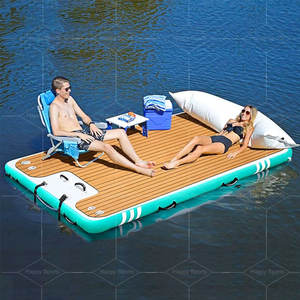 Prix personnalisé quai gonflable plate-forme flottante île de yacht gonflable quai flottant quai de bateau gonflable pour le plaisir de l'eau - Product Image 1
