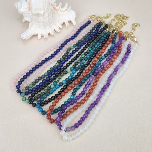 Collar clásico de cuentas de piedra Natural turquesa africana de 15,5 pulgadas, collar llamativo extensor de oro de ágata roja con piedras preciosas de sangre - Product Image 1