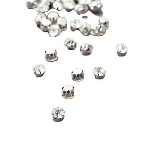 Strass en verre à dos plat - Luminescents dans le noir, sans nickel, écologiques, pour chaussures, vêtements, nail art, voiles de mariée, à coudre, en vrac, extensibles, en forme de coupelle - Product Image 2