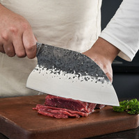 Couteau de chef de cuisine intelligent en acier fait à la main personnalisé couteau à viande et à légumes professionnel en acier inoxydable vente en gros