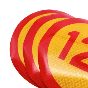 لافتة مرور دائرية حمراء تحمل حد السرعة 30 - Product Image 5