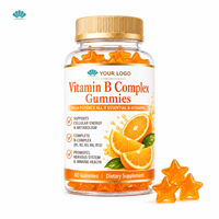 Gummies OEM Complexe B Vitamines B1 B2 B3 B6 B12 Supplément Haute Puissance Formule Complète Énergie Cellulaire Métabolisme Immunité