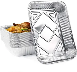 Casserole en aluminium demi-taille Plateau en aluminium robuste 9x13 Casseroles en aluminium pleine demi-taille avec couvercles pour les vendeurs en ligne