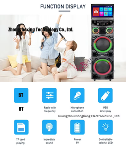 ลำโพงคาราโอเกะพกพาสำหรับการแสดงกลางแจ้ง รองรับหน้าจอสัมผัส ดูวิดีโอ YouTube ฟังเพลง ไม่มีไมโครโฟนในตัว ไม่ต้องใช้แอพ ขายดี - Product Image 6