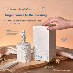 Bougie parfumée en cire de soja d'aromathérapie Angel Plâtre fait à la main Cadeau d'anniversaire et de Saint-Valentin <span class=keywords><strong>pour</strong></span> parfum d'intérieur et souvenir - Product Image 5