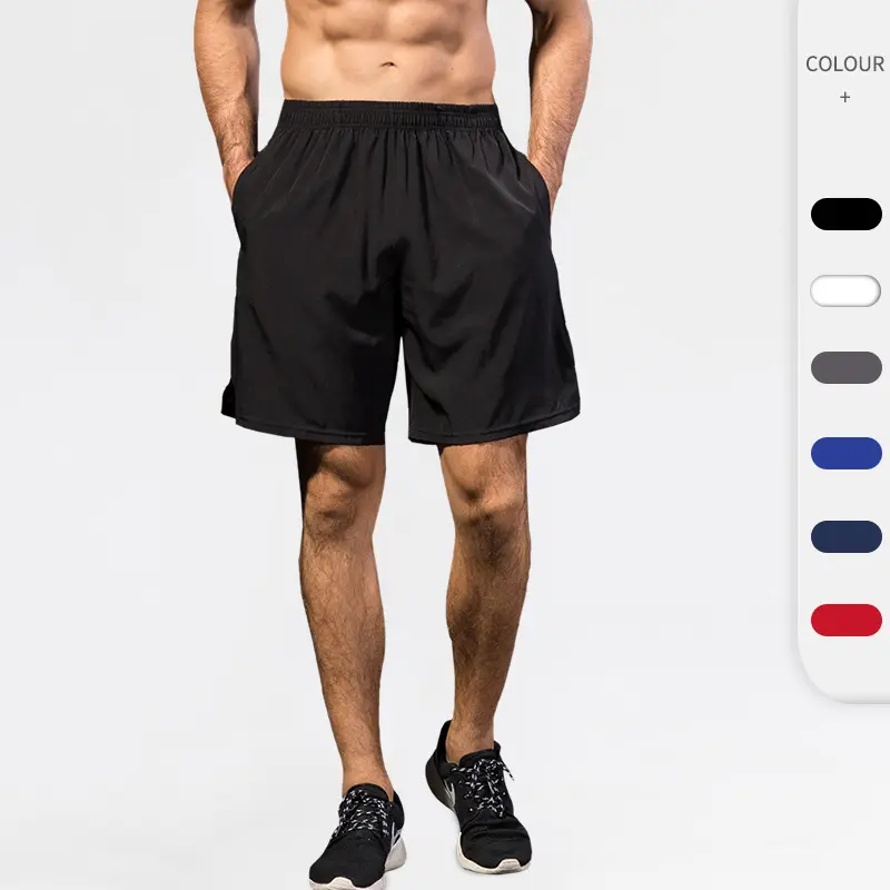 Wholesale Outdoor Fitness Running Training Pants Sport Leisure Breathable Quick Dry Whitemens 5 Inch Blank Gym Shorts