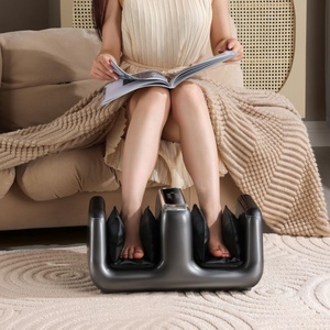 Masseur chauffant pour jambes et pieds, pétrissage <span class=keywords><strong>profond</strong></span>, pression par airbag, housse en <span class=keywords><strong>tissu</strong></span> amovible et lavable - Product Image 4