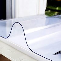 Hot Seller Nappe en PVC Tapis de table transparent Nappe souple en plastique rectangulaire imperméable et résistante à l'huile