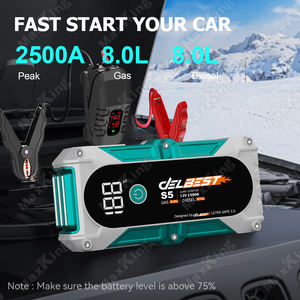Démarreur de saut de voiture puissant pour câble intelligent <span class=keywords><strong>essence</strong></span> 8L et <span class=keywords><strong>Diesel</strong></span> 8L avec taille de démarrage d'écran LCD 190*86*40mm - Product Image 5