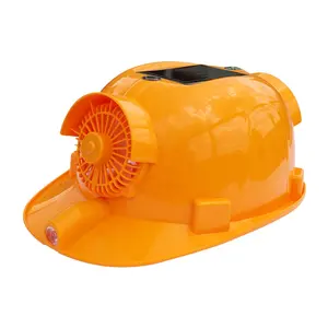 4 Gear Adjustment Bump Work Solar And Lithium Battery Dual Power Supply Safety Hard Hat Helmet With Led Light