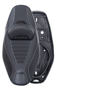 US <span class=keywords><strong>Suzuki</strong></span> UY125 UE125UU125, cojín de asiento de plástico de cuero transpirable mejorado, respaldo de cojín inferior para modificado - Product Image 3