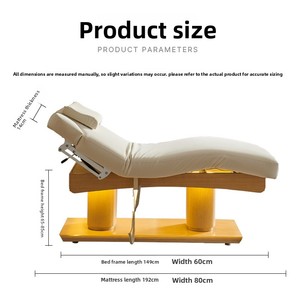 Cama de Masaje Eléctrica con Calefacción, para Tratamientos de Belleza y Spa de Cuerpo Completo, con Funciones de Fisioterapia y para Pestañas, Mueble de Salón - Product Image 6