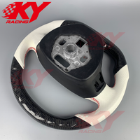 Volant sport en fibre de carbone avec LED personnalisées pour Chevrolet Corvette C7 C8 Camaro ZL1 SS, compatible avec Malibu Cruze Silverado C5 C6