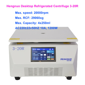 Centrífuga Refrigerada <span class=keywords><strong>de</strong></span> Escritorio Portátil <span class=keywords><strong>de</strong></span> Alta Velocidad <span class=keywords><strong>de</strong></span> 20000 rpm con Certificación CE, Capacidad <span class=keywords><strong>de</strong></span> 4*250 ml, 29060xg, Separación <span class=keywords><strong>de</strong></span> Muestras Biológicas - Product Image 1