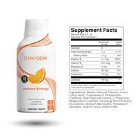 Boost de caféine naturelle avec L-théanine, ginseng, vitamines, prébiotiques, électrolytes, boisson énergétique OEM/ODM