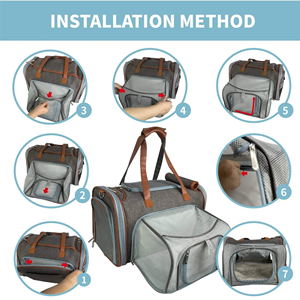 Pet Backpack for Outdoor Travel Hiking and Daily Use Comfortable Breathable and Durable Design for <b>Small</b> and Medium Pets - Product Image 4