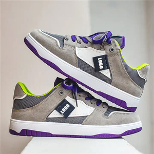 Nouvelles <span class=keywords><strong>chaussures</strong></span> décontractées pour homme Dunes 2023, basses, à lacets, en PU, semelle extérieure en caoutchouc, baskets pour femme, logo personnalisé - Product Image 3