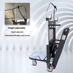 ओम इलेक्ट्रिक 300 किलोग्राम 400 सीढ़ी चढ़ाई मशीन फोल्डेबल स्टील प्लेटफॉर्म क्रॉलर प्रकार लिफ्ट परिवहन उपकरण - Product Image 4