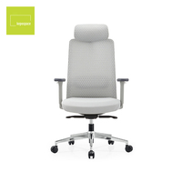 Chaise de bureau pivotante ergonomique en maille pour ordinateur, avec accoudoirs réglables, nouveau design, vente directe usine