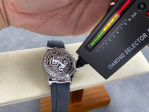 Reloj Mecánico de Moissanita de la Mejor Calidad, 40 mm, Fábrica RX, Acero 904L, Movimiento 4130, 116589, Ojo de Tigre, Diamantes en Forma de T - Product Image 2