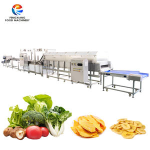 <span class=keywords><strong>Machine</strong></span> de séchage <span class=keywords><strong>à</strong></span> air automatique pour ligne de traitement de bonbons et de chocolat de chips de fruits et légumes secs avec fonction de blanchiment - Product Image 1