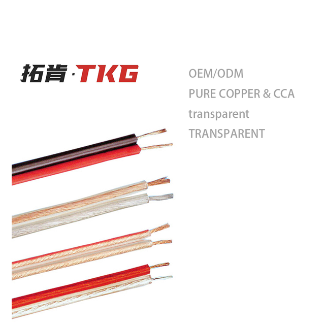 Connect Amplifiers to Loudspeakers OFC Two-conductor Cable Red and Black Speaker Cable