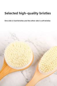 Brosse <span class=keywords><strong>de</strong></span> bain à long manche en bois pour le dos, avec poils naturels - Product Image 3