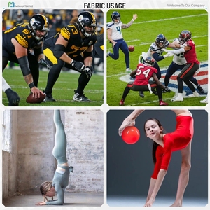 Morbido tessuto satinato in Nylon Spandex tessuto Tricot pellicola di trasferimento termico Mens abbaglia pantaloncini sublimazione per nfl Raiders giacche - Product Image 3