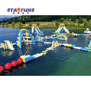 Parque acuático inflable comercial al aire libre para adultos combinación Aqua móvil inflable flotante carrera de obstáculos Parque - Product Image 6