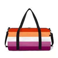 Sac de sport personnalisé arc-en-ciel de la fierté lesbienne pour femme homme voyage sport sac de sport avec impression personnalisée sac de voyage