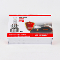 Emballage de phares de voitures de luxe Ampoule à LED Boîte personnalisée Emballage de phares à LED Boîte magnétique en carton pour double porte