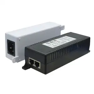 데스크탑 PoE 인젝터 48V 56V 802.3af POE 전원 공급 장치 (FCC UL TUV GS CE 인증 포함)
