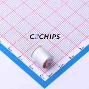 ตัวเก็บประจุแบบแข็ง HS1A158M1012PC แบบ Through Hole (THT), ขนาด D10xL12.5 มม. 1500uF 20% 10V 5 มม. - Product Image 1