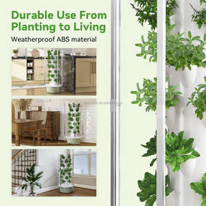 レタスとハーブ用13層水耕タワープランター無土壌垂直ガーデニングシステム - Product Image 5