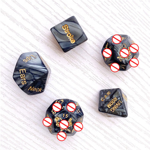 Set de Dados Eróticos Tallados 5 en 1 de Amazon, Posiciones para Adultos, Luminosos, en Inglés, Productos Sexuales para Coqueteo, Placer en el Comercio Exterior - Product Image 1